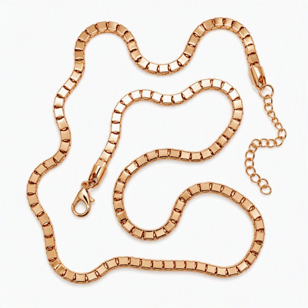 Paparazzi Gold Tone Box In Link Chain Fashion Costume Necklace Urban 26.5" - 29"